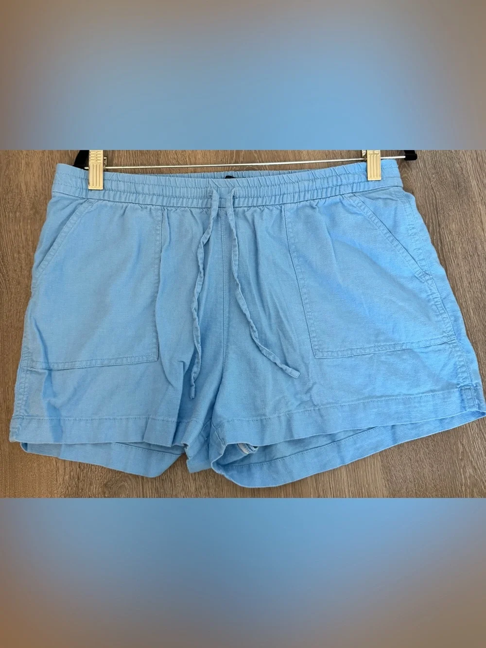 J. Crew Drawstring Women's Shorts Blue Medium